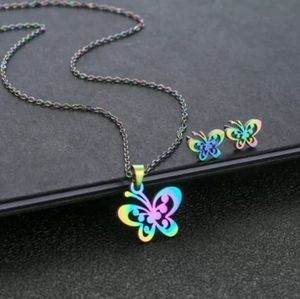 Rainbow butterfly set